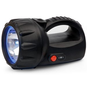 FA35 Фонарь ЭРА Ручной аккум. прожектор, 8 светод + криптон, адаптер, прикур., картон (1/12)