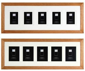 PI1651 Ф/рамка 30*90 с паспарту 5 фото 10*15 или 13*18 Ascona