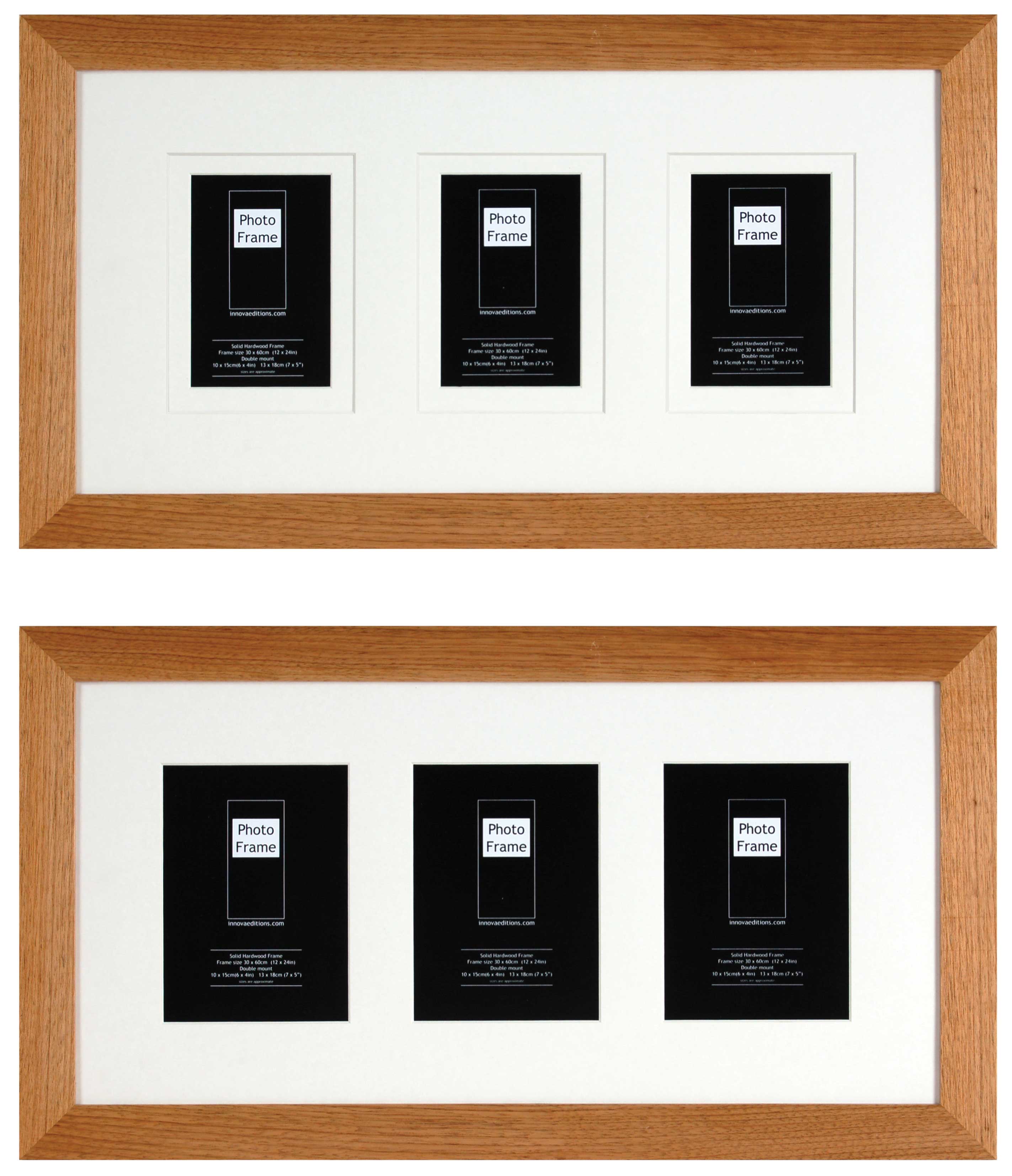 PI1653 Ф/рамка 30*60 с паспарту 3 фото 10*15 или 13*18 Ascona