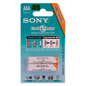 Sony HR03-2BL 800 mAh cycle energy BLUE [NHAAAB2K] (20/120/11520)