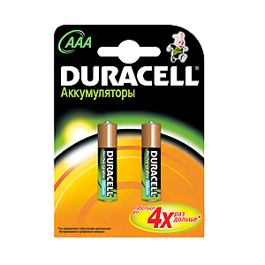 Duracell HR03-2BL 1000mAh непредзаряженные (2/20/12800)