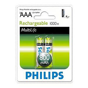 Philips HR03-2BL 800 mAh [R03B2A80/10] (2/24/15552)