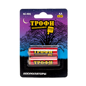Трофи HR6-2BL 1800mAh (20/240/11520)