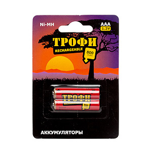 Трофи HR03-2BL 800 mAh (20/240/14400)