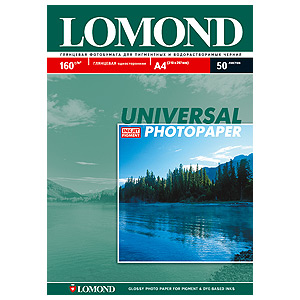 0102094 Lomond Бумага А4 160/50л пигм.глянец односторон (56)