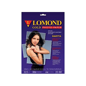 1100203 Lomond Бумага А3+ 20л 325 г/м2 односторонняя Satin Gold Baryta Super Premium