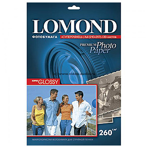 1103130 Lomond Бумага Premium А3 (суперглянц) 260г/м2 (20л) (20)