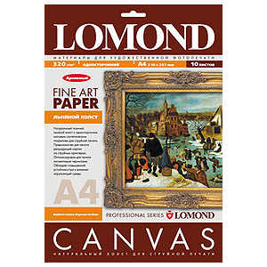 0908421 Lomond Холст для пигментных чернил, А4 /10л