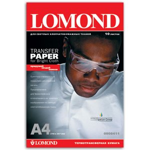 0808415 Lomond термотр-р струйн.для светл. тканей A4, 140г/50л. (19)