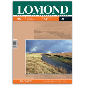 0102038 Lomond Бумага IJ А4 (мат) 100г/м2 (25 л) двусторонняя (55/3025)