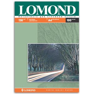0102004 Lomond Бумага А4 (матовая) 130г/м2 (100 л) 2-х сторонняя (14/770)