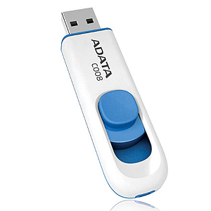 Флэш-диск A-Data 16 Gb С008 White (10)