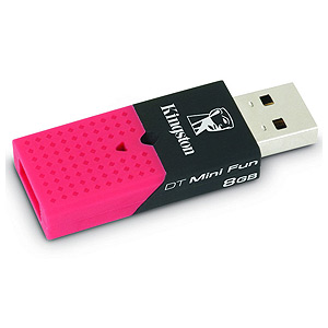 Флэш-диск Kingston 08 Gb DT MF G2 black/red (25)