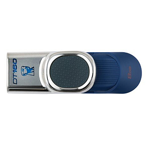 Флэш-диск Kingston 08 Gb DT 160 (25)