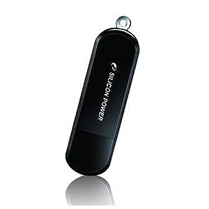 Флэш-диск Silicon Power 02 Gb LuxMini 322 Black (10)