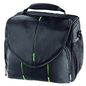 103679 Hama Сумка Canberra 140 чер/зел 22x11x17.5 (8/96)