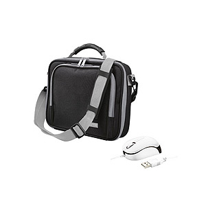 16744 Trust 10 Netbook Bag &amp; Mouse Bundle -Black (20/160)
