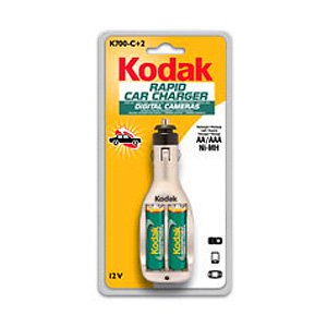 Kodak K700-C CAR CHARGER + 2x1800mAh (6/540)