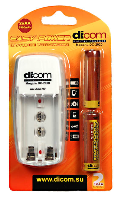 З/у DICOM ЗУ Easy Power DC2020 +2 ak. 2900MhA