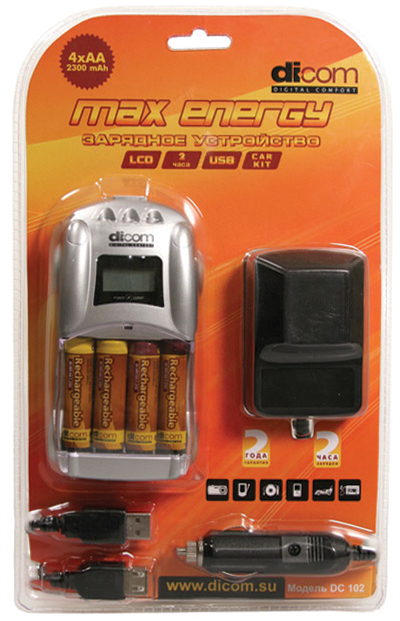 З/у DICOM ЗУ Max Energy DC102+4 ak.2500