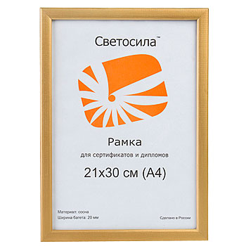 Ф/рамка Светосила с19 21х30 золото (30шт.)