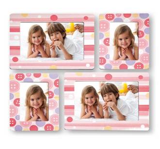 PV01485 Ф/рамка набор 2x 10*15 и 2x 7*10 Blue button and stripes