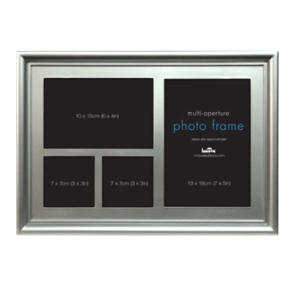 PI1198 Ф/рамка 4 x 10*15, 1 x 13*18, 2 x 7*7 Maggiore VII Silver Multi