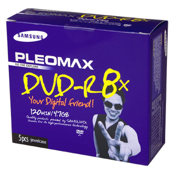 DVD - R 4.7 Gb, 8x, Pleomax Jewel (5)