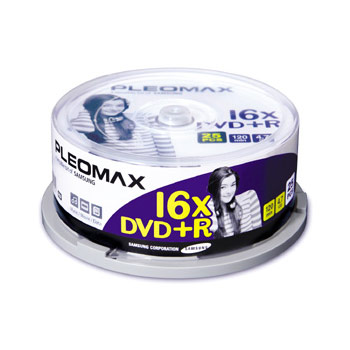 DVD + R 4.7 Gb, 16x, Pleomax Cake 25