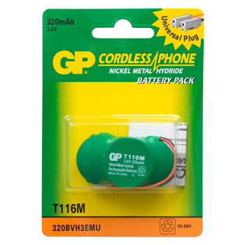 T116M (Ni-MH; BVH3EMU; 3.6V 320mAh) (10)