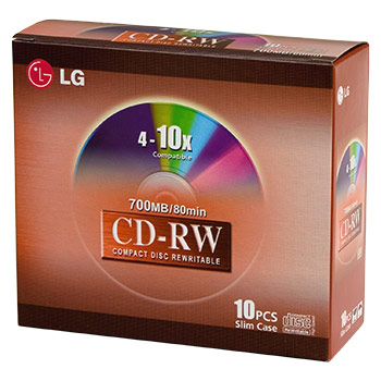 CD-RW 80 10x Slim