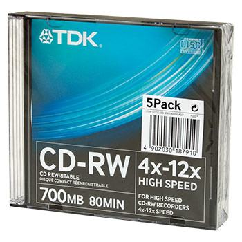 CD-RW 80 4-12x Slim Case (5)