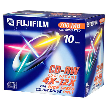 CD-RW 80 4-12x Jewel Case(10)