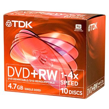 DVD + RW 4.7 Gb, 4x Jewel (10)(120)