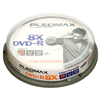 DVD - R 4.7 Gb, 8x ,Pleomax,Cake (10) Printable[400]