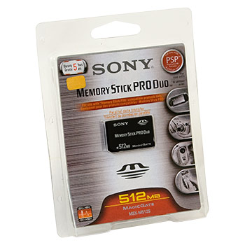 Memory Stick DUO 512Mb Pro