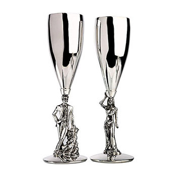 Набор из двух бокалов для шампанского "Мужчина -Женщина" 