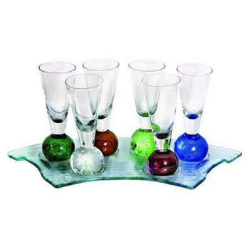 Набор "Вечеринка", 6 рюмок на подносе 