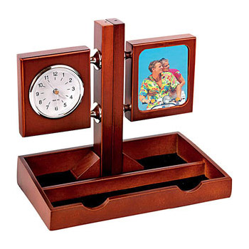 Часы настольные+рамка для фото 7х5,5 см 