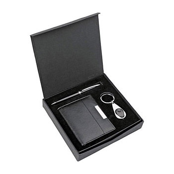 Набор: ручка+портмоне+брелок-фонарик 