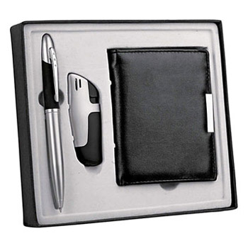 Набор: ручка+зажигалка+портмоне 