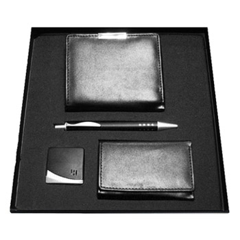 Набор: портмоне+ручка+зажигалка+ключница 