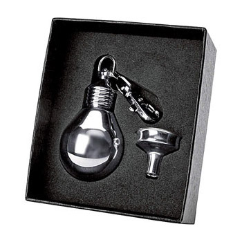 Набор: фляжка-брелок (50мл)+воронка 