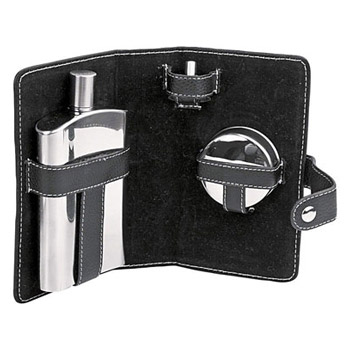 Набор: фляжка(100мл)+складной стаканчик+воронка 