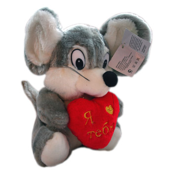 Мышка с сердцем рус.муз. 10098M-LU