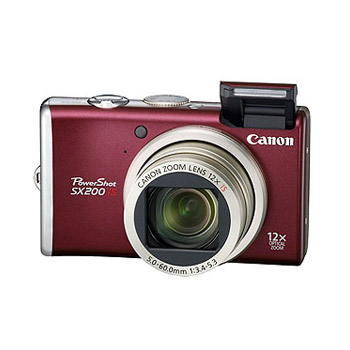 PowerShot SX 200 IS Red 