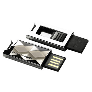 Silicon Power USB Flash Drive 08 Gb Touch 850 Titanium
