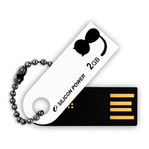 Silicon Power USB Flash Drive 04 Gb Touch 820 White