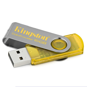 Kingston USB Flash Drive 16 Gb DT 101 Yellow выдв.порт