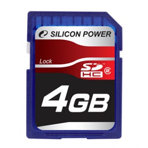 Silicon Power Secure Digital 04 Gb Class 4 [SDHC]